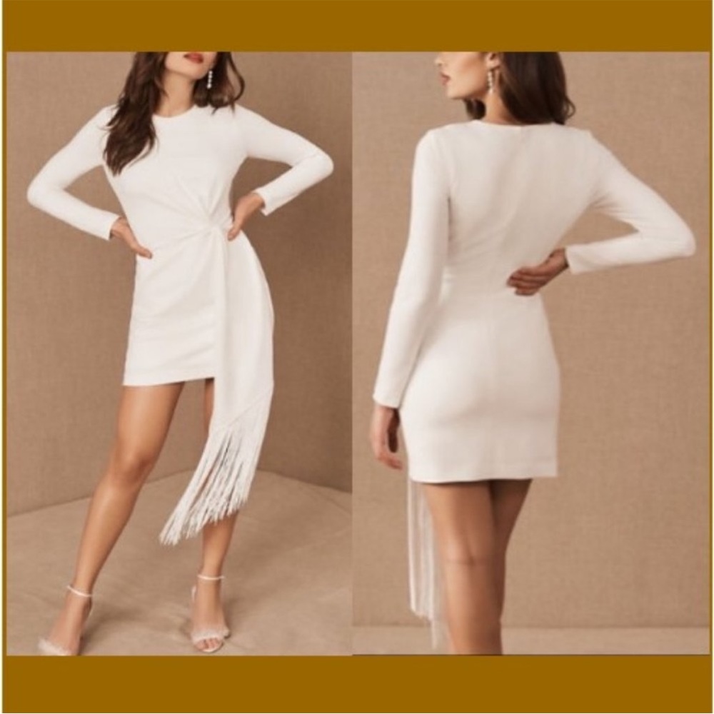 One33 Social White Fringe Dress